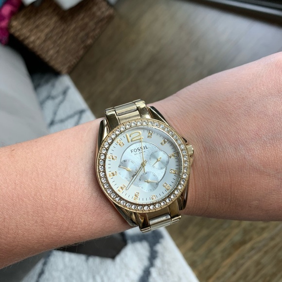 Fossil gold boyfriend watch - Picture 1 of 5